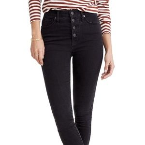 Madewell 10" High-Rise Skinny Jeans Berkeley Black